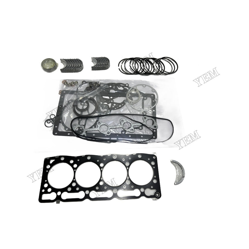 V1305 Piston ring set Gasket kit Crankshaft and Rod Bearings Set For Kubota Foe Kubota