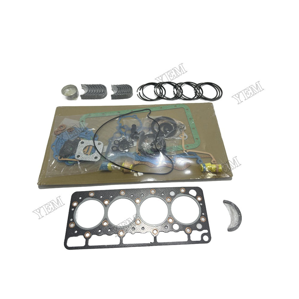 Piston ring set Gasket kit Crankshaft and Rod Bearings Set For Kubota V1200 Engine Foe Kubota