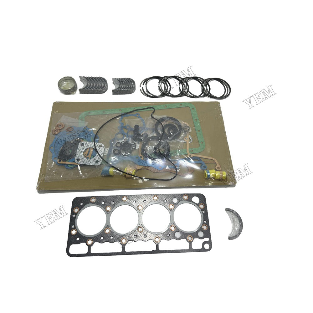 Piston ring set Gasket kit Crankshaft and Rod Bearings Set For Kubota V1200 Engine Foe Kubota