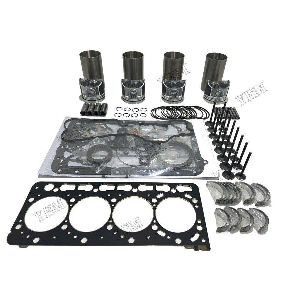 12V C3.8 Engine Overhaul Kit Main And Rod bearings Gasket Set Valve Guide For Kubota