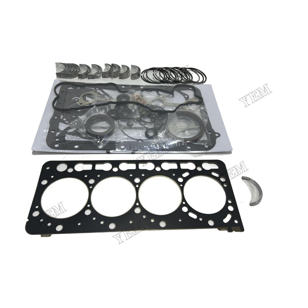 12V V3300 Piston ring set Gasket kit Crankshaft and Rod Bearings Set For Kubota Foe Kubota