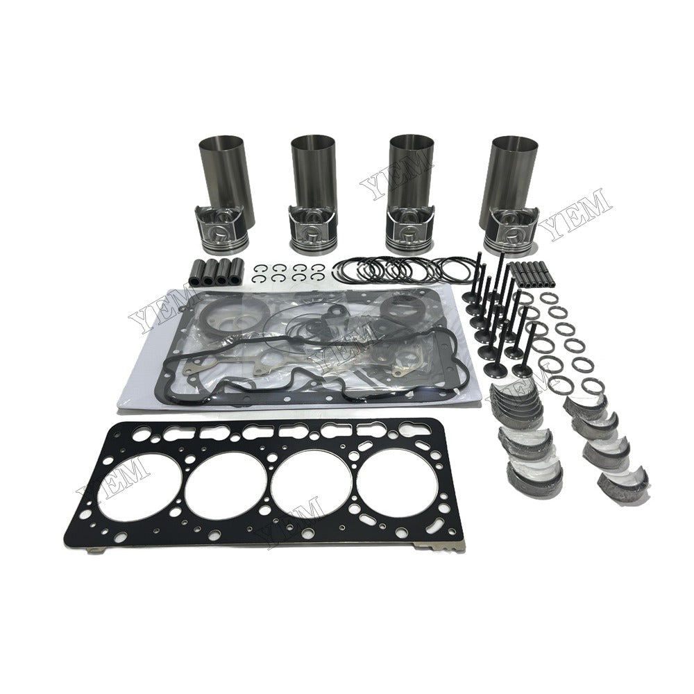 12V V3600 Overhaul Rebuild Kit Gasket Main and Connecting rod bearings Valve Kit For Kubota Foe Kubota