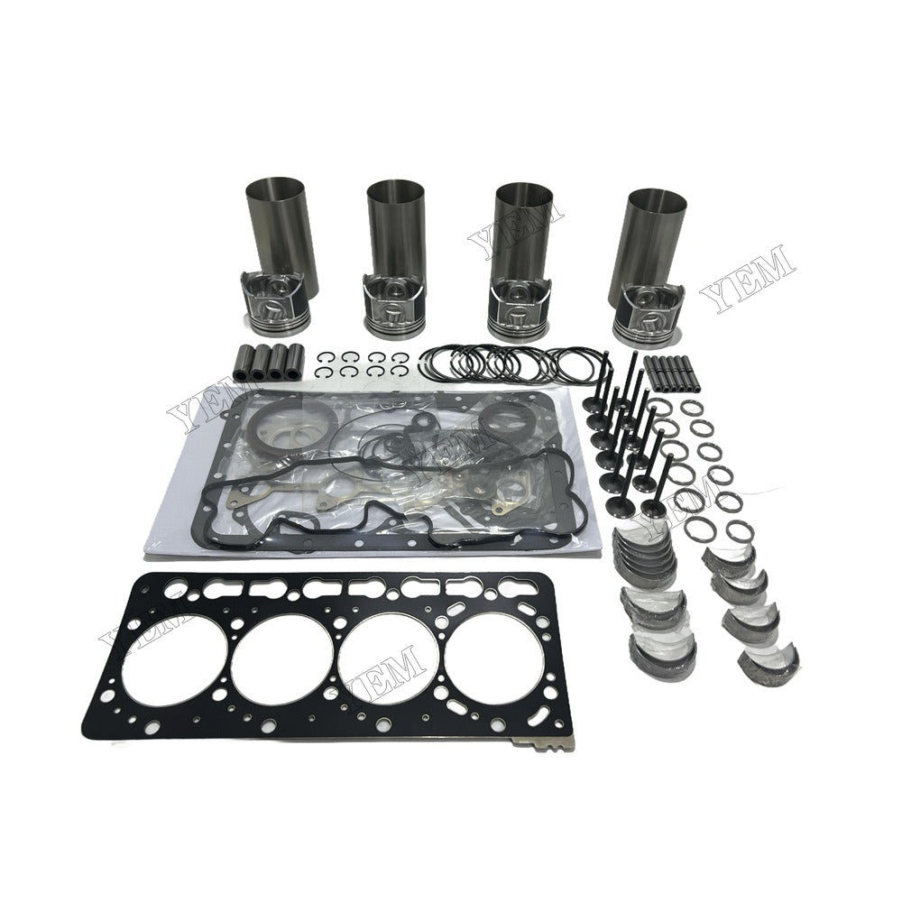 12V V3600 Overhaul Rebuild Kit Gasket Main and Connecting rod bearings Valve Kit For Kubota Foe Kubota