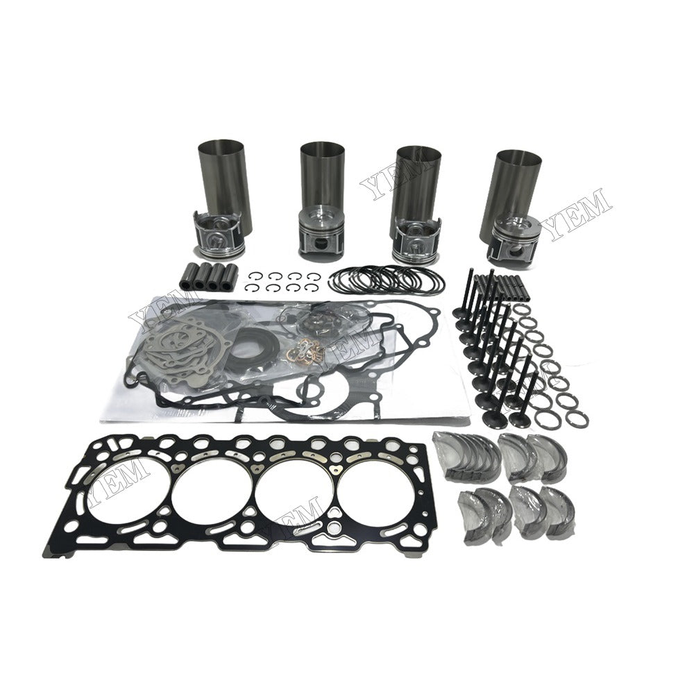 16V V3307 Overhaul Rebuild Kit Gasket Main and Connecting rod bearings Valve Kit For Kubota Foe Kubota