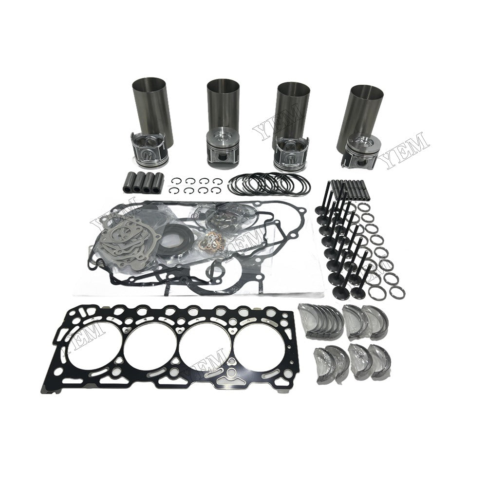 16V V3307 Overhaul Rebuild Kit Gasket Main and Connecting rod bearings Valve Kit For Kubota Foe Kubota