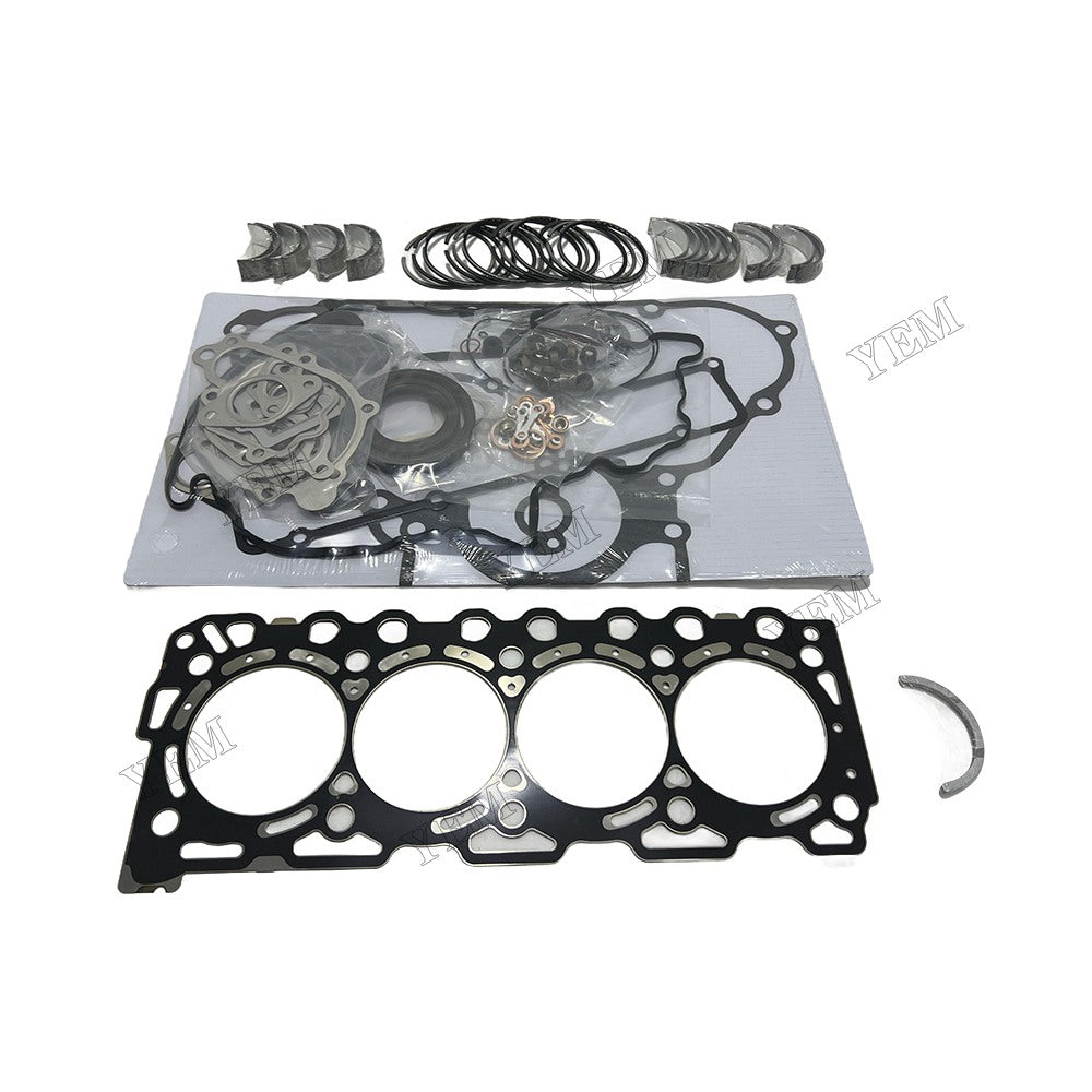 16V V3307 Piston ring set Gasket kit Crankshaft and Rod Bearings Set For Kubota