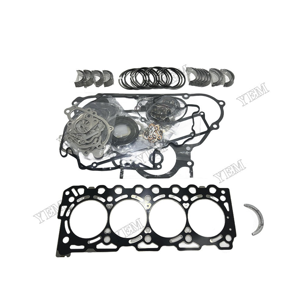 16V V3307 Piston ring set Gasket kit Crankshaft and Rod Bearings Set For Kubota Foe Kubota