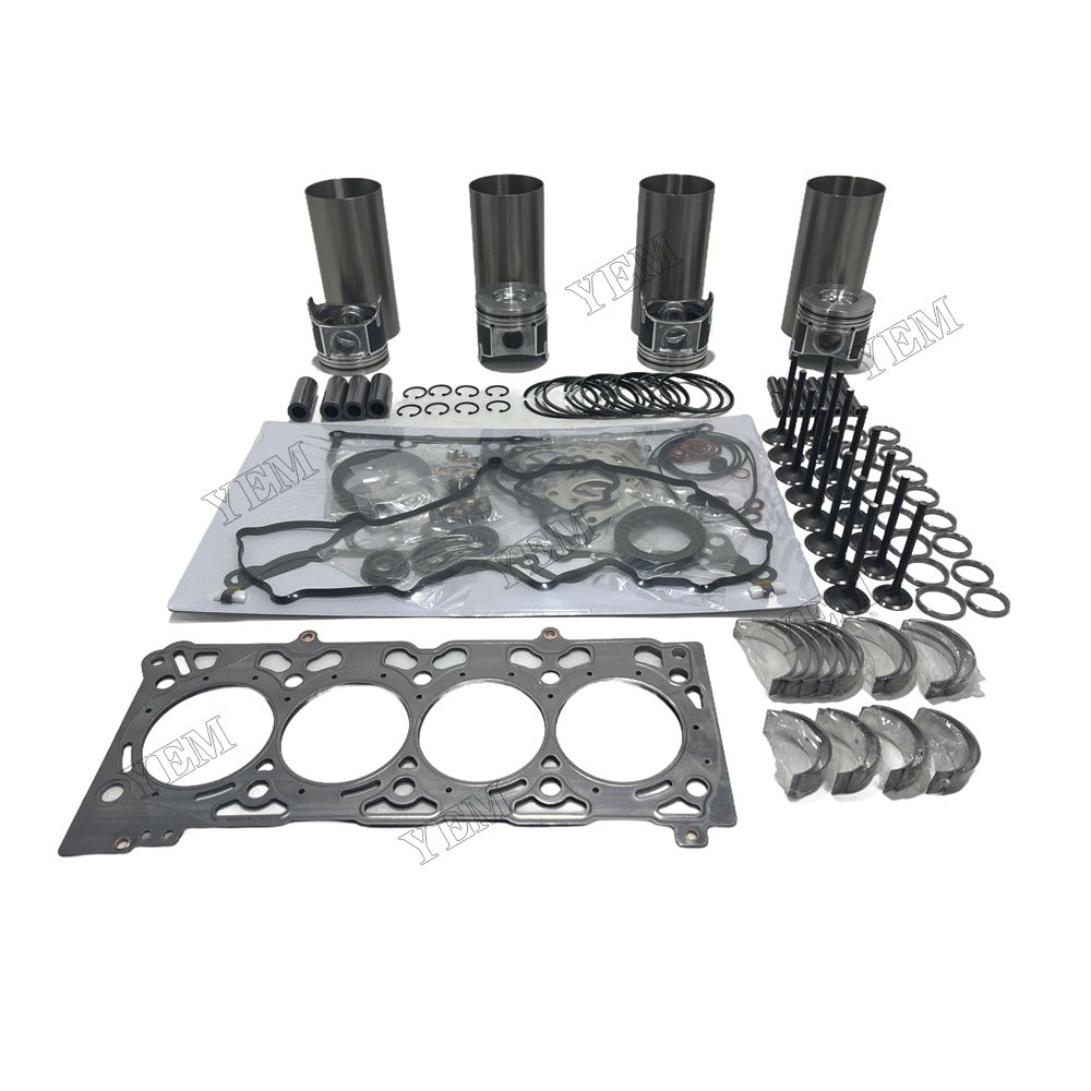 16V V2607 Overhaul Rebuild Kit Gasket Main and Connecting rod bearings Valve Kit For Kubota