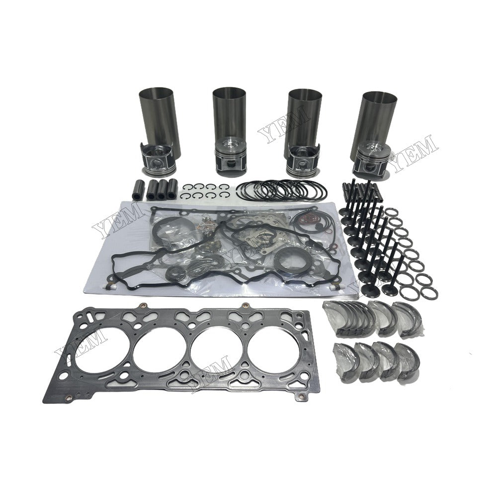 16V V2607 Overhaul Rebuild Kit Gasket Main and Connecting rod bearings Valve Kit For Kubota Foe Kubota