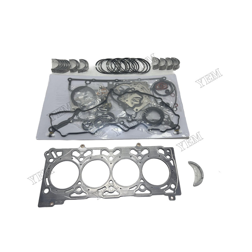 16V V2607 Piston ring set Gasket kit Crankshaft and Rod Bearings Set For Kubota Foe Kubota