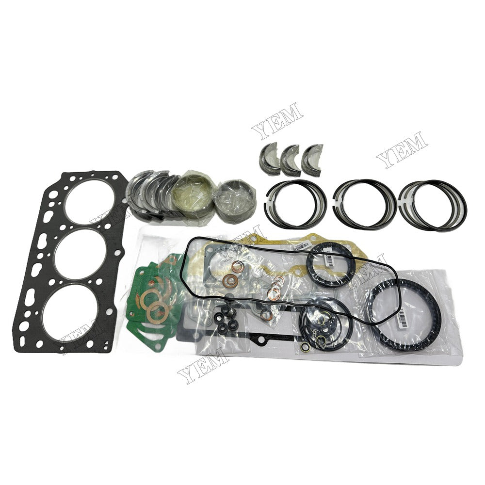 3TN84 Piston ring set Gasket kit Crankshaft and Rod Bearings Set For Yanmar Foe Yanmar