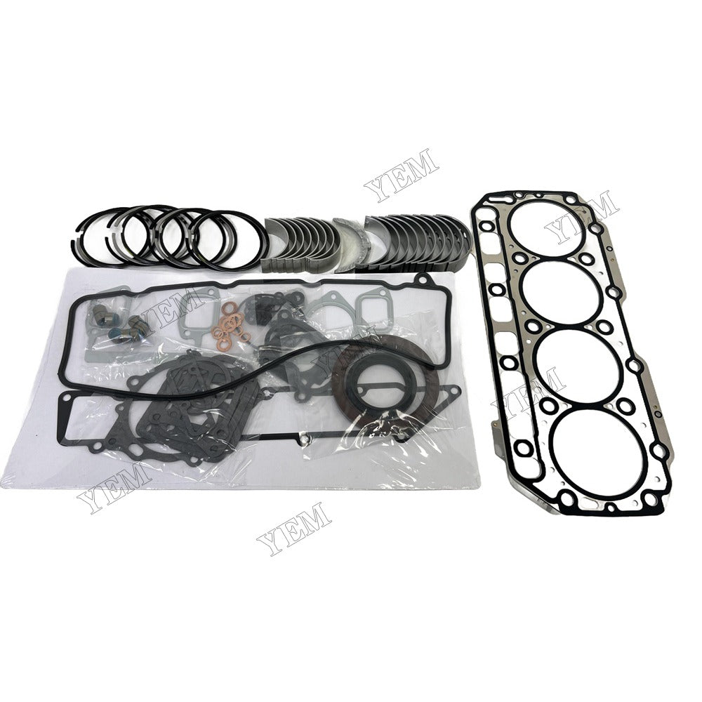 4D106 Piston ring set Gasket kit Crankshaft and Rod Bearings Set For Yanmar