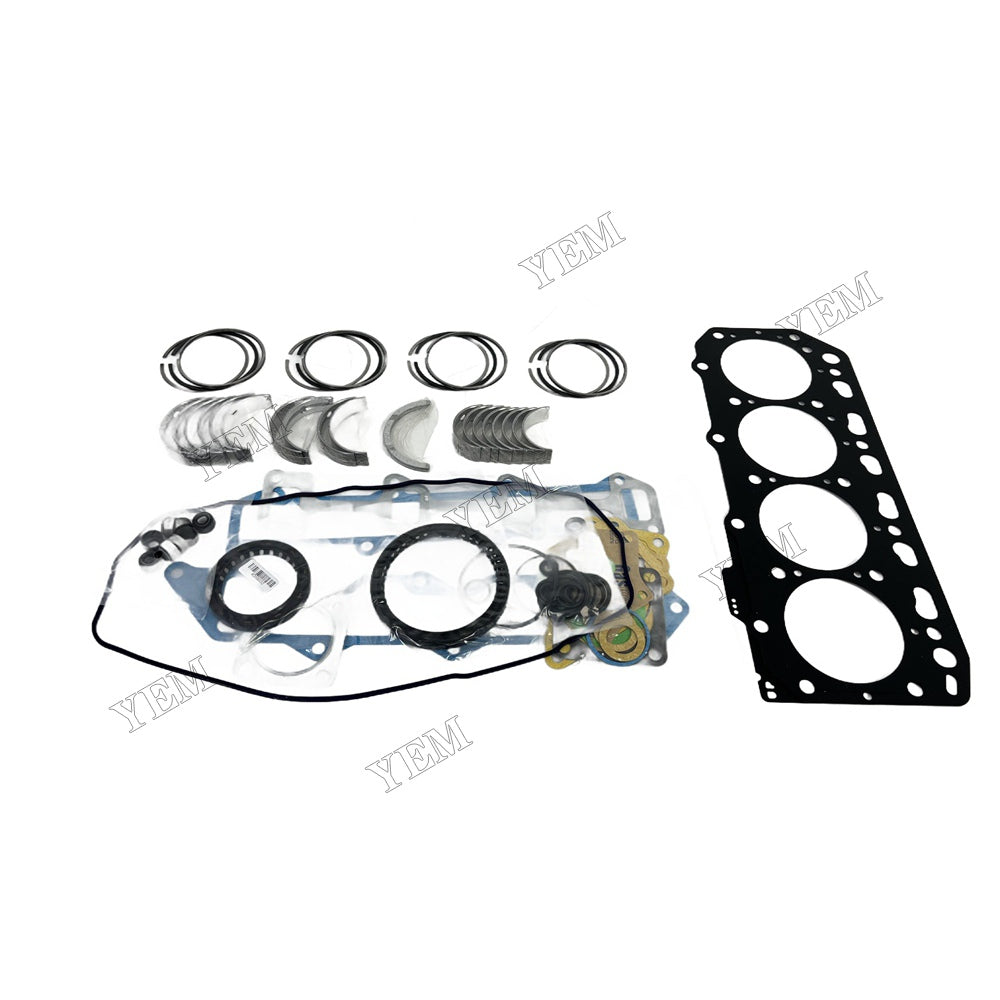 4D84E-3 Piston ring set Gasket kit Crankshaft and Rod Bearings Set For Yanmar