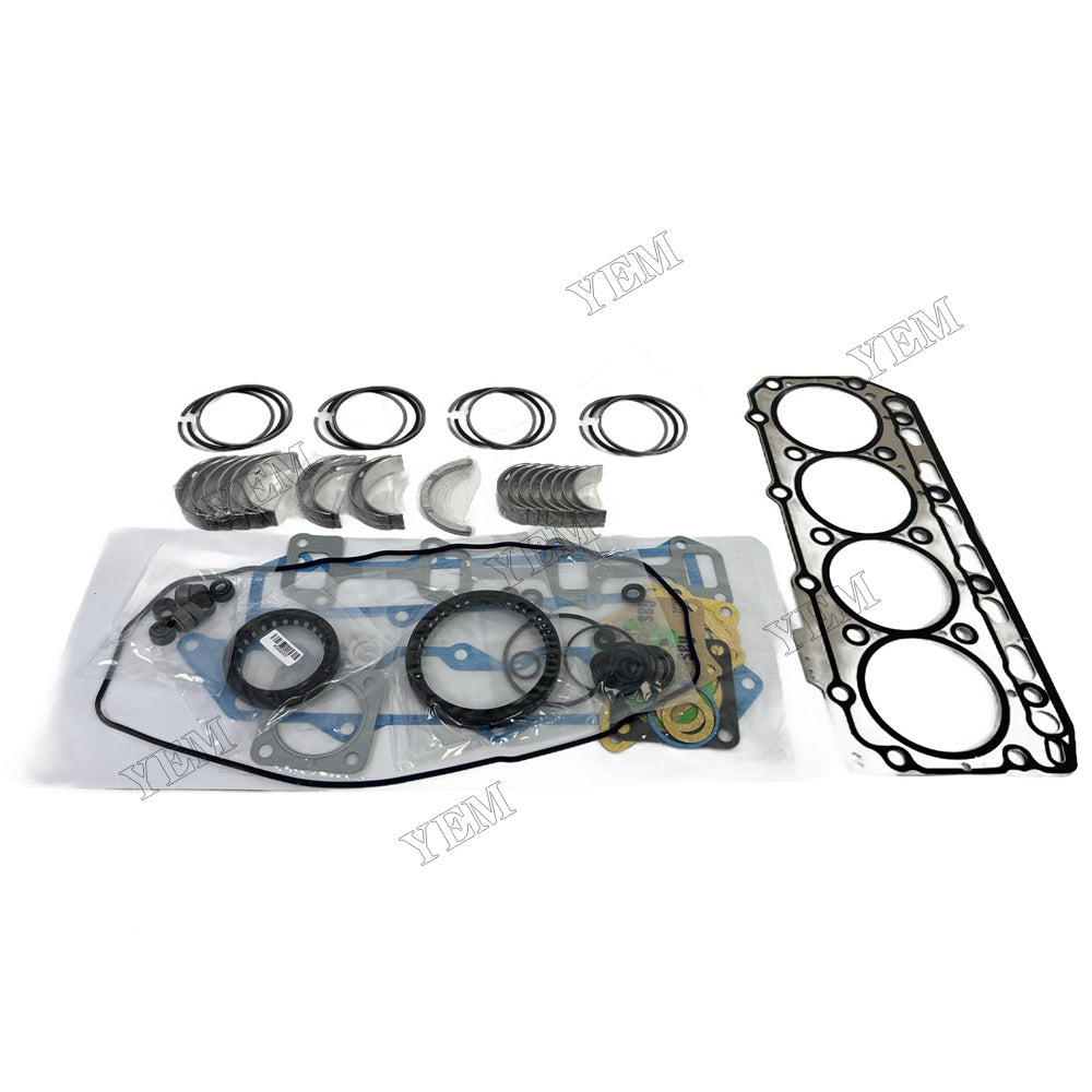 Piston ring set Gasket kit Crankshaft and Rod Bearings Set For Yanmar 4TN84L Engine