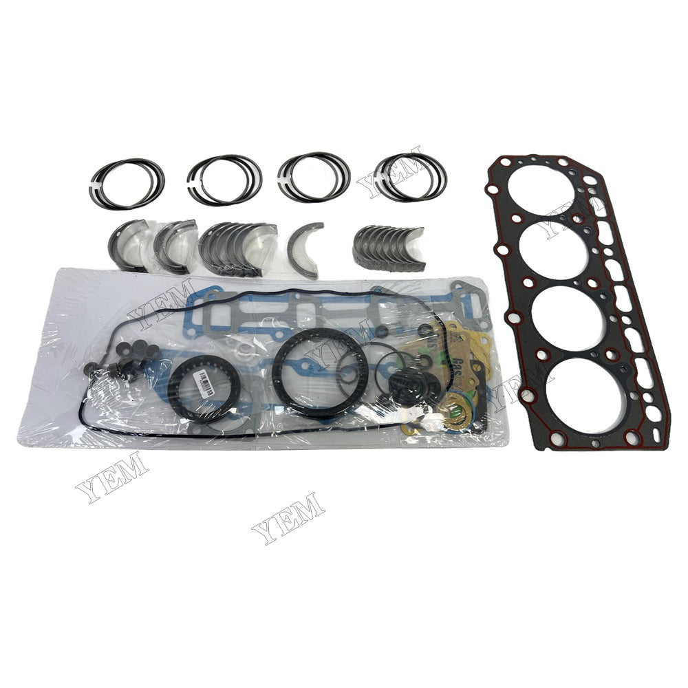 Piston ring set Gasket kit Crankshaft and Rod Bearings Set For Yanmar TK488 Engine