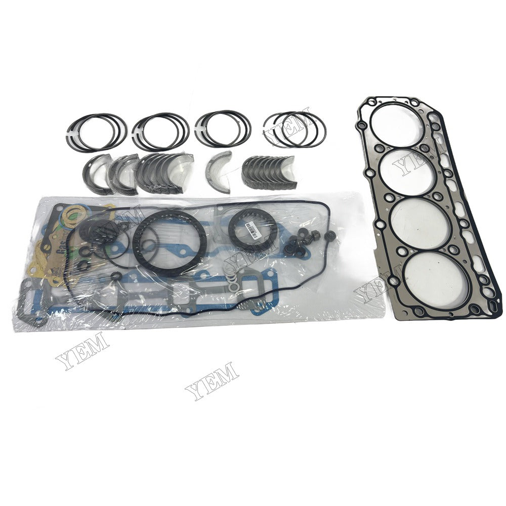 Piston ring set Gasket kit Crankshaft and Rod Bearings Set For Yanmar 4TNC88 Engine