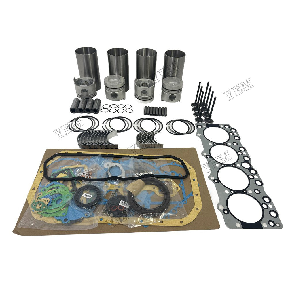 4BD2 Engine Overhaul Kit Main And Rod bearings Gasket Set Valve Guide For Isuzu