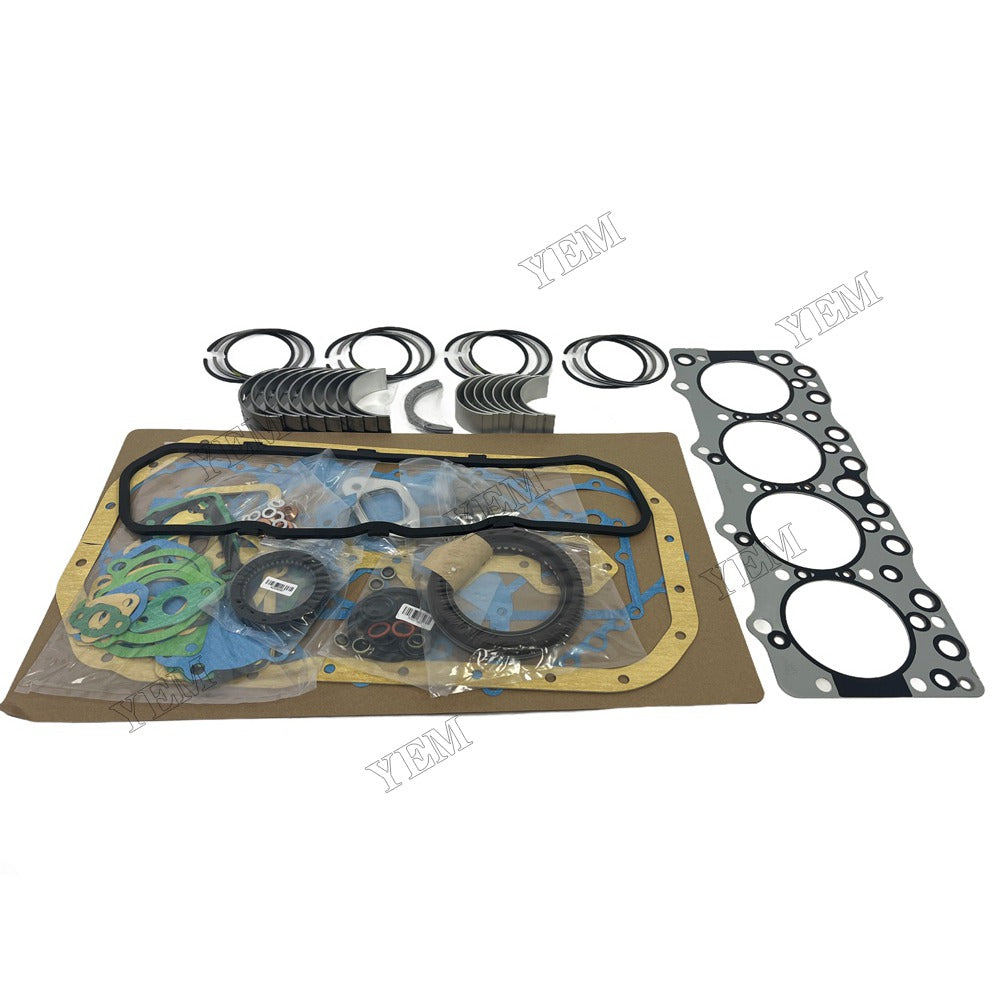 4BD1 Piston ring set Gasket kit Crankshaft and Rod Bearings Set For Isuzu