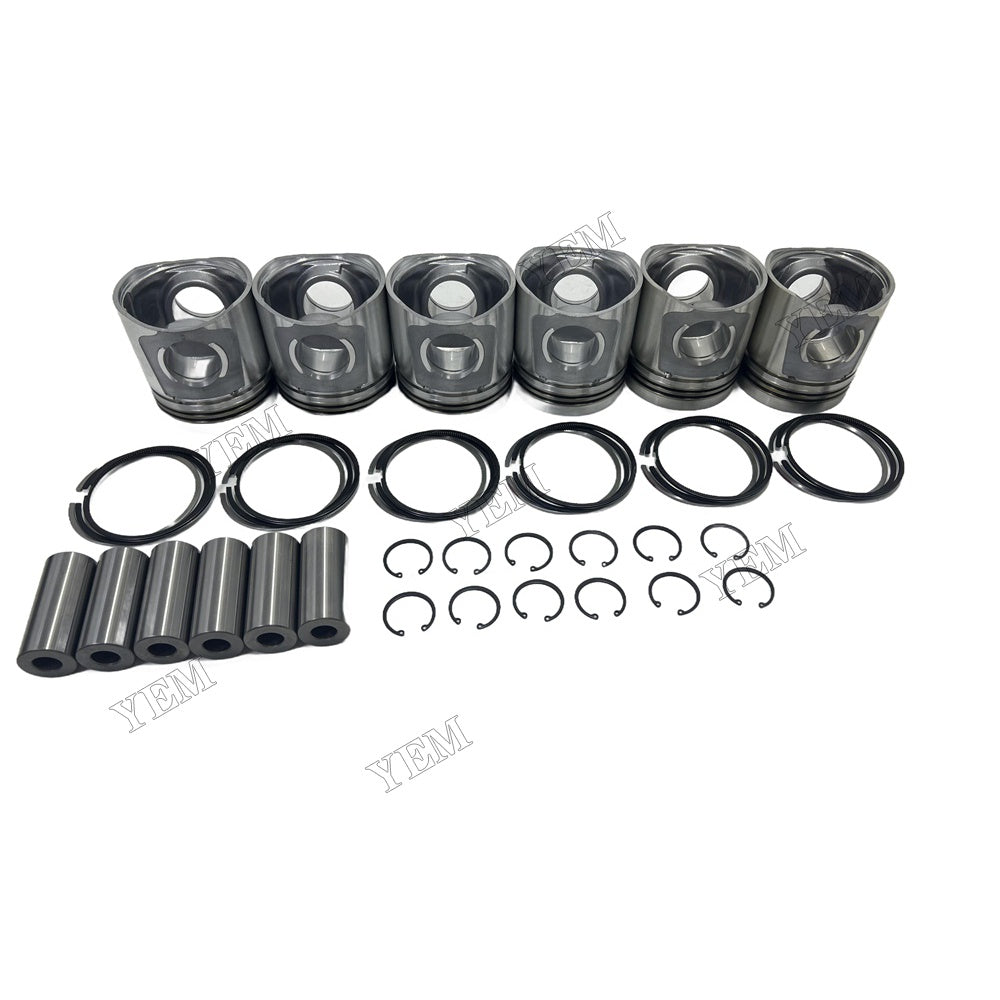 24V Piston and piston ring set For Cummins 6CT Engine