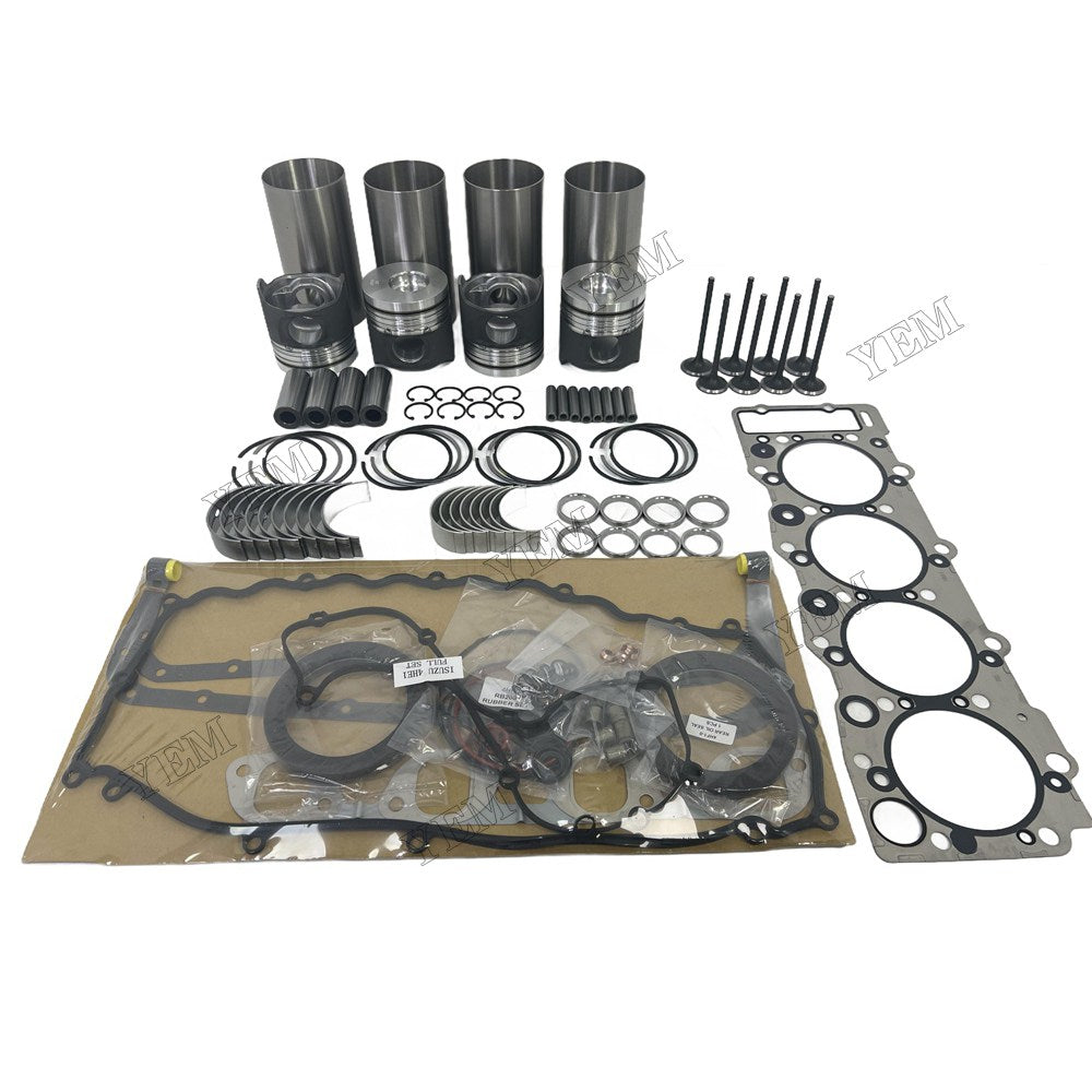 4HE1 Overhaul Rebuild Kit Gasket Main and Connecting rod bearings Valve Kit For Isuzu