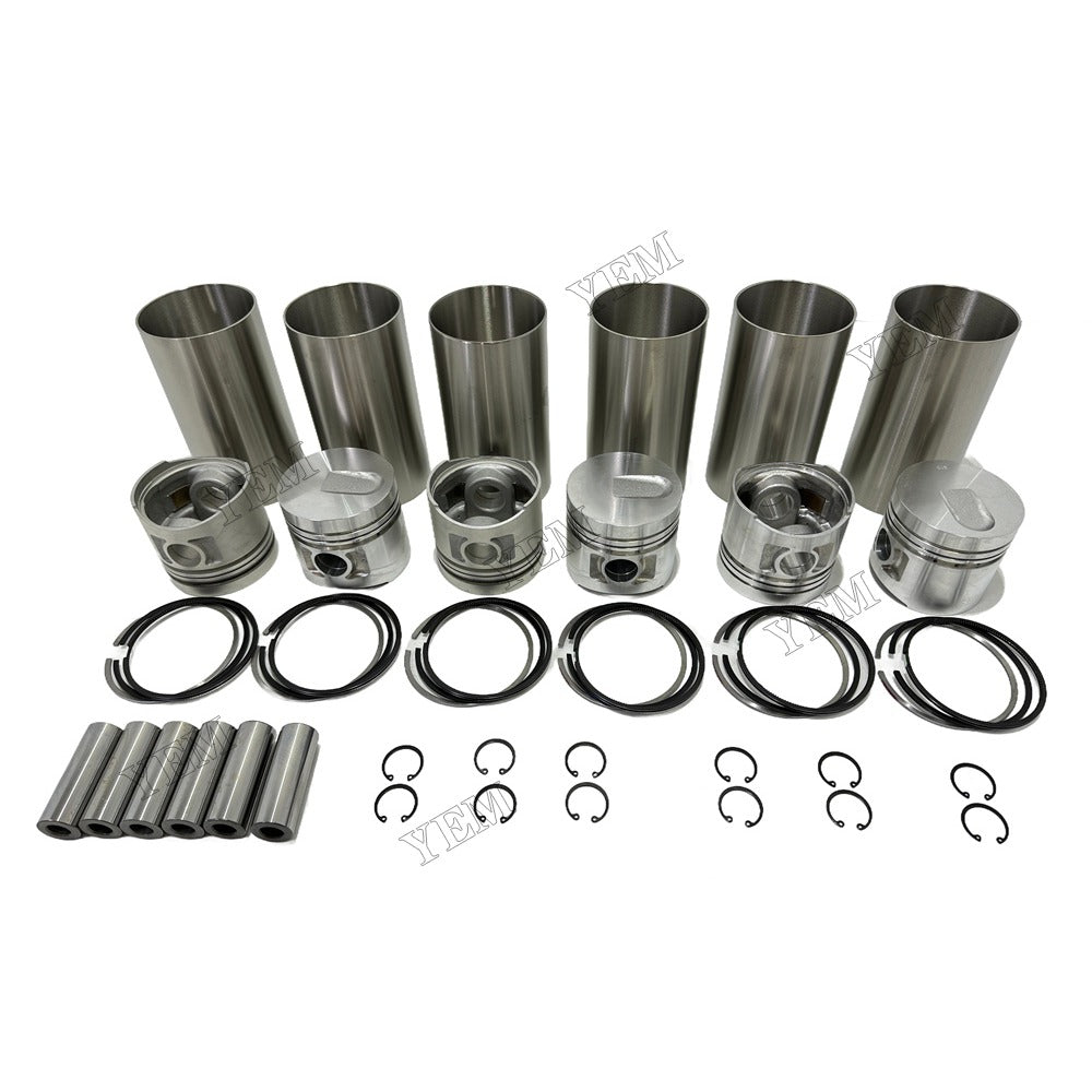 Cylinder Liner Kit Piston With Ring Bush For Mitsubishi S6E2 Engine Foe Mitsubishi