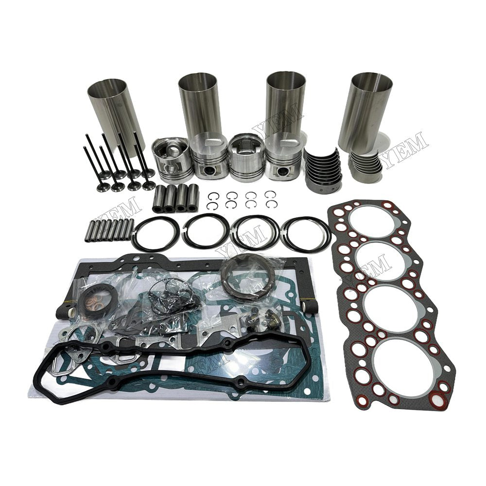 S4E Engine Overhaul Kit Main And Rod bearings Gasket Set Valve Guide For Mitsubishi Foe Mitsubishi