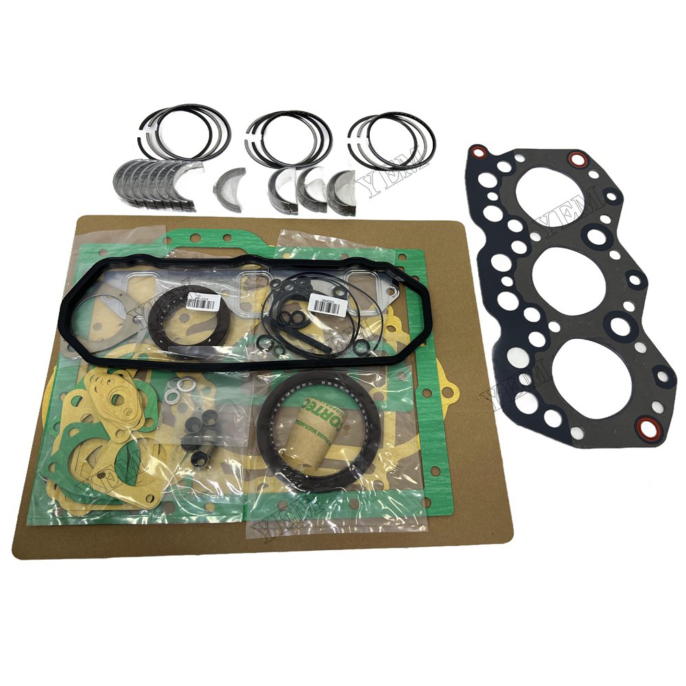 Piston ring set Gasket kit Crankshaft and Rod Bearings Set For Mitsubishi S3E Engine