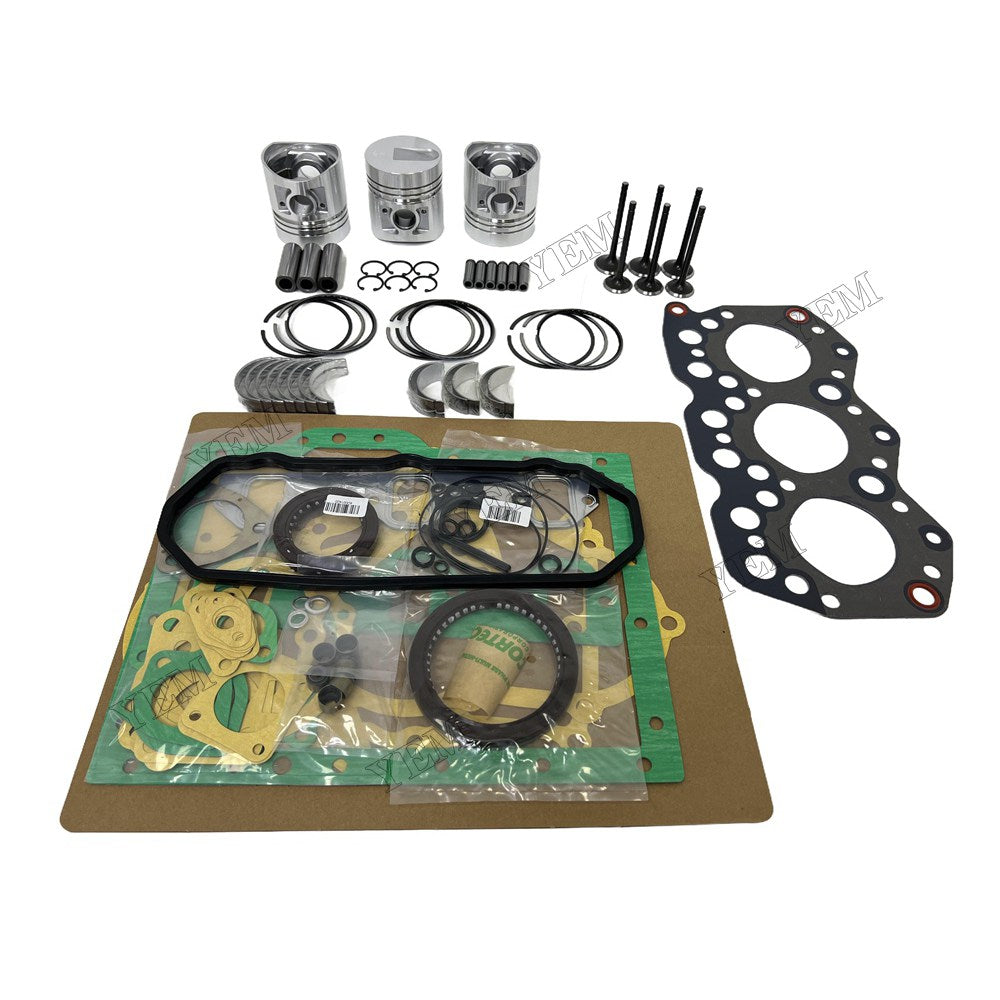 Piston W Ring Kit Gasket Set Main Connecting rod bearings Set Valve Train For Mitsubishi S3E Engine