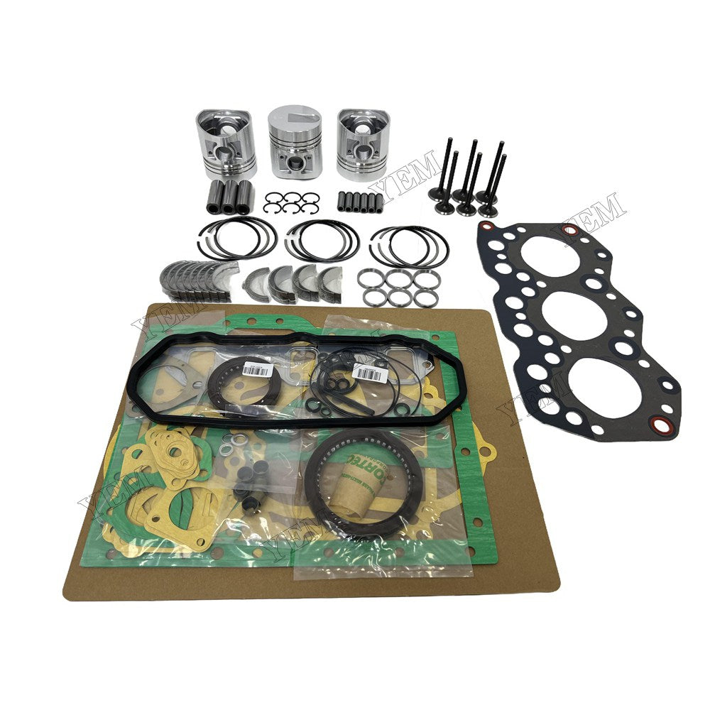 Piston W Ring Kit Gasket Set Main Connecting rod bearings Set Valve Train For Mitsubishi S3E Engine Foe Mitsubishi