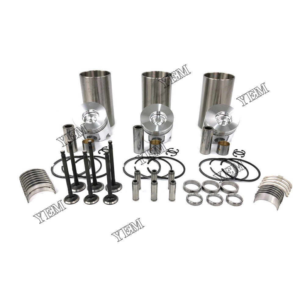 3TNV84 REPAIR KIT PISTON PISTON RING CYLINDER LINER BEARINGS VALVE GUIDE SEAT FOR YANMAR DIESEL ENGINE PARTS For Yanmar