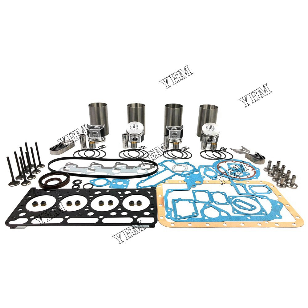 V2003 DI REBUILDING KIT INCLUDE PISTON + LINER + PISTON RING + FULL GASKET SET FOR KUBOTA DIESEL ENGINE PARTS For Kubota