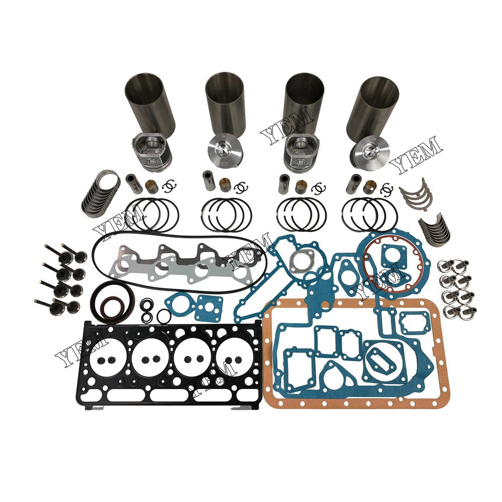 V2003 DI REBUILDING KIT INCLUDE PISTON + LINER + PISTON RING + FULL GASKET SET FOR KUBOTA DIESEL ENGINE PARTS For Kubota