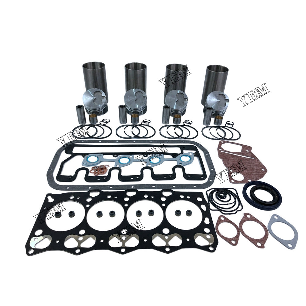 4LE1 REBUILD KIT PISTON PISTON RING CYLINDER LINER GASKET SET FOR ISUZU DIESEL ENGINE PARTS For Isuzu