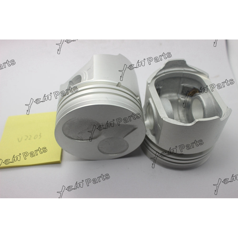 V2203 PISTON + PISTON RING OVERSIZE +0.5 FOR KUBOTA DIESEL ENGINE PARTS For Kubota