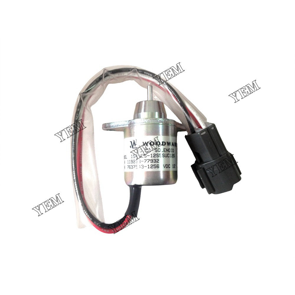 4TNE94 ENGINE SOLENOID VALVE SHUT OFF SOLENOID 119233-77932 12V FOR YANMAR DIESEL ENGINE PARTS For Yanmar