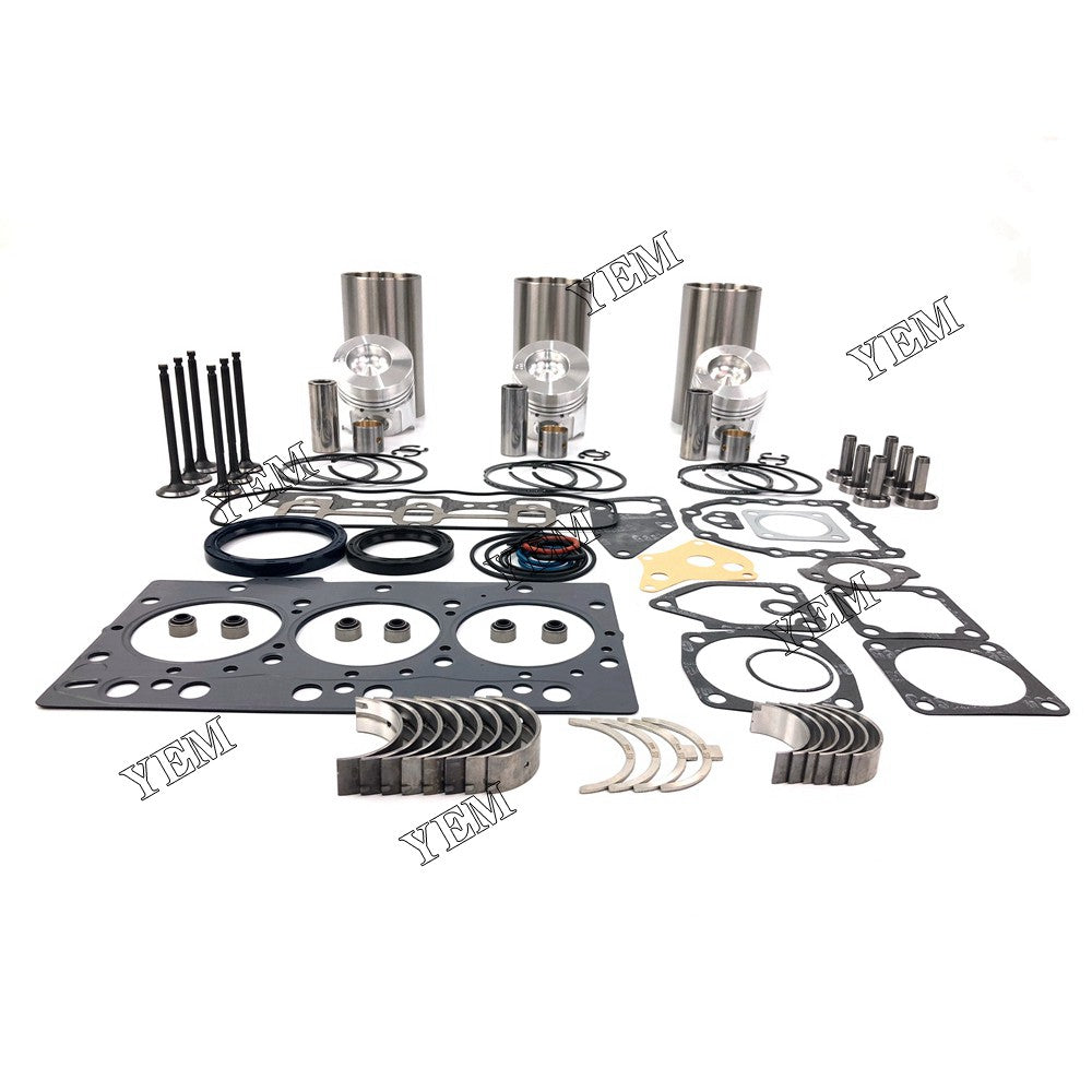 3TNA78 REPAIR KIT PISTON +PISTON RING + CYLINDER LINER + FULL GASKET SET + BEARINGS + VALVE SET FOR YANMAR DIESEL ENGINE PARTS For Yanmar