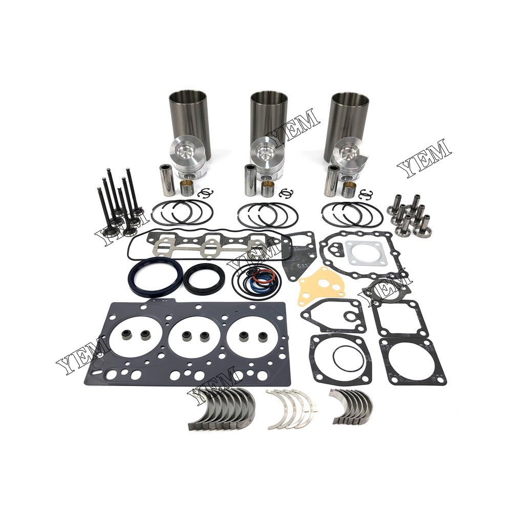 3TNA78 REPAIR KIT PISTON +PISTON RING + CYLINDER LINER + FULL GASKET SET + BEARINGS + VALVE SET FOR YANMAR DIESEL ENGINE PARTS For Yanmar