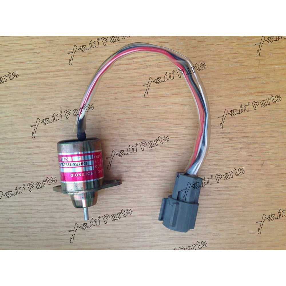 1503ES-12S5SUC12S FUEL STOP SOLENOID 24V FOR EXCAVATOR ENGINE PARTS