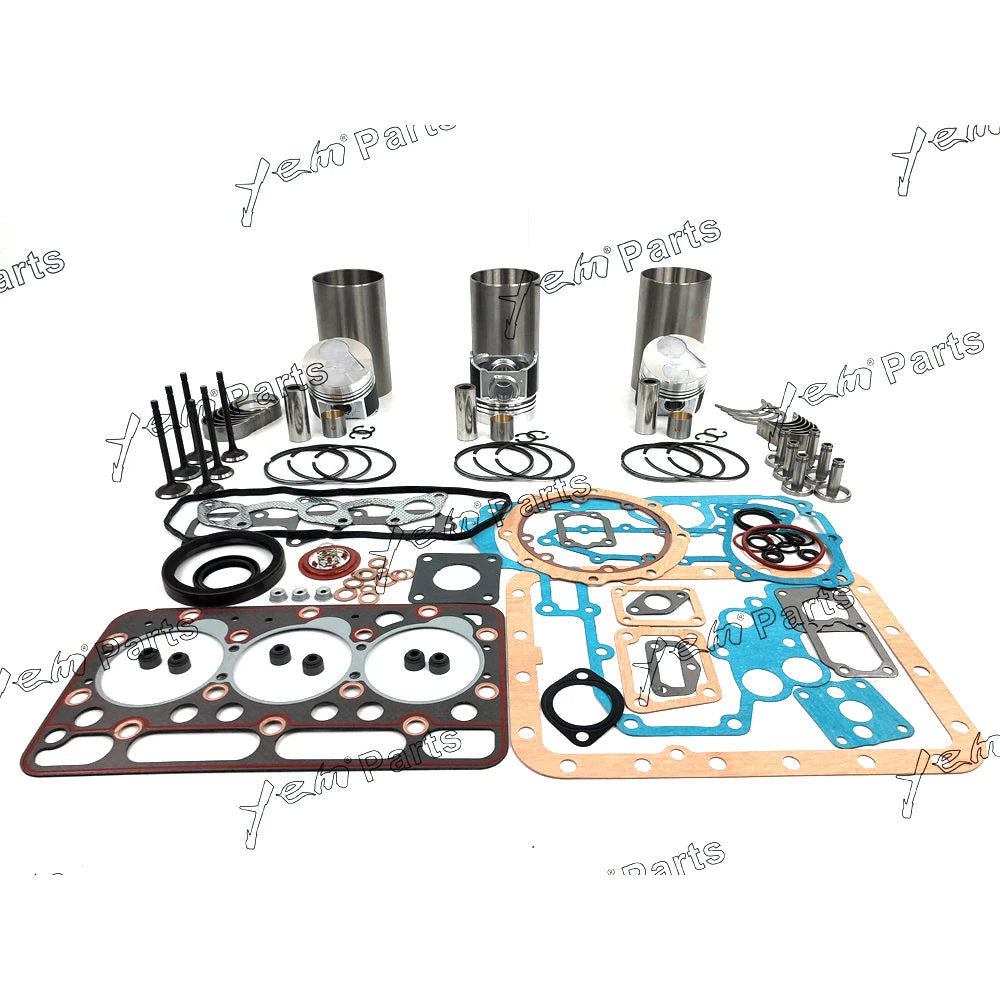 D1503 Repair Kit Engine Liner Kit With Full Gasket Set Bearings Valve Guide Seat For Kubota Diesel Engine Parts For Kubota