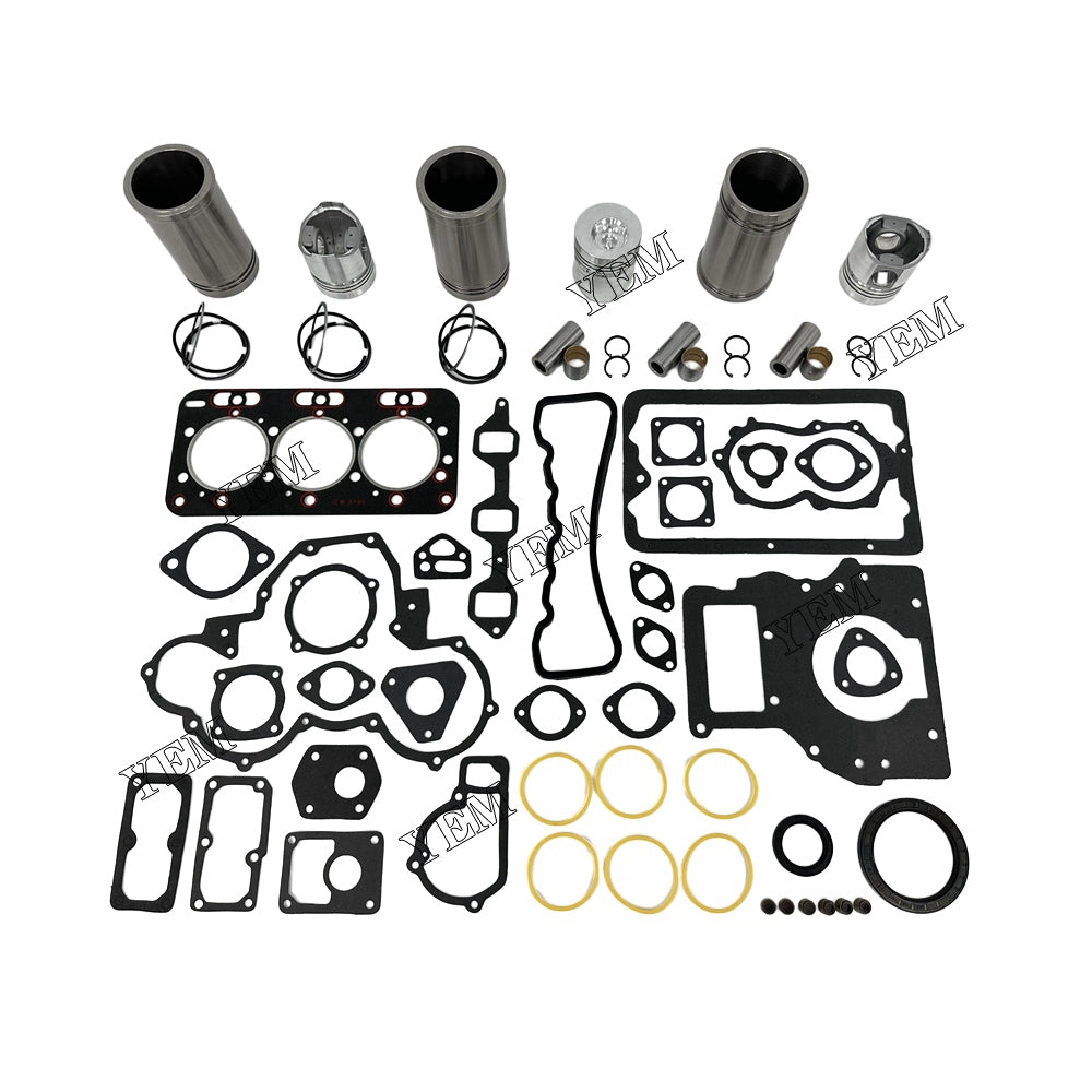 For JAC 3pcs TY395 Overhaul Kit With Gasket Set diesel engine parts YEMPARTS