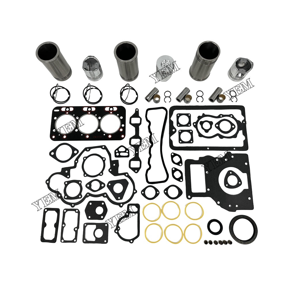 For JAC 3pcs TY395 Overhaul Kit With Gasket Set diesel engine parts YEMPARTS