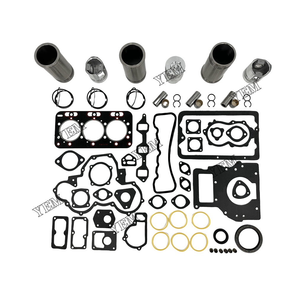 For JAC 3pcs TY395 Overhaul Kit With Gasket Set diesel engine parts YEMPARTS