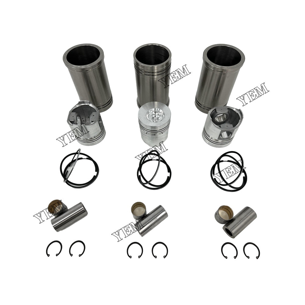 For JAC 3pcs TY395 Overhaul Kit Liner Piston With Ring diesel engine parts YEMPARTS