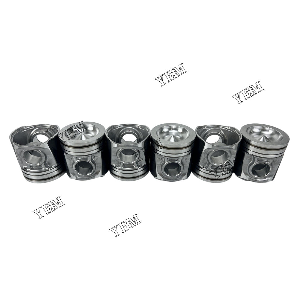 For Perkins 6 pcs 1106D-E66TA Piston & Pin & Snap STD 3135M135 diesel engine parts YEMPARTS