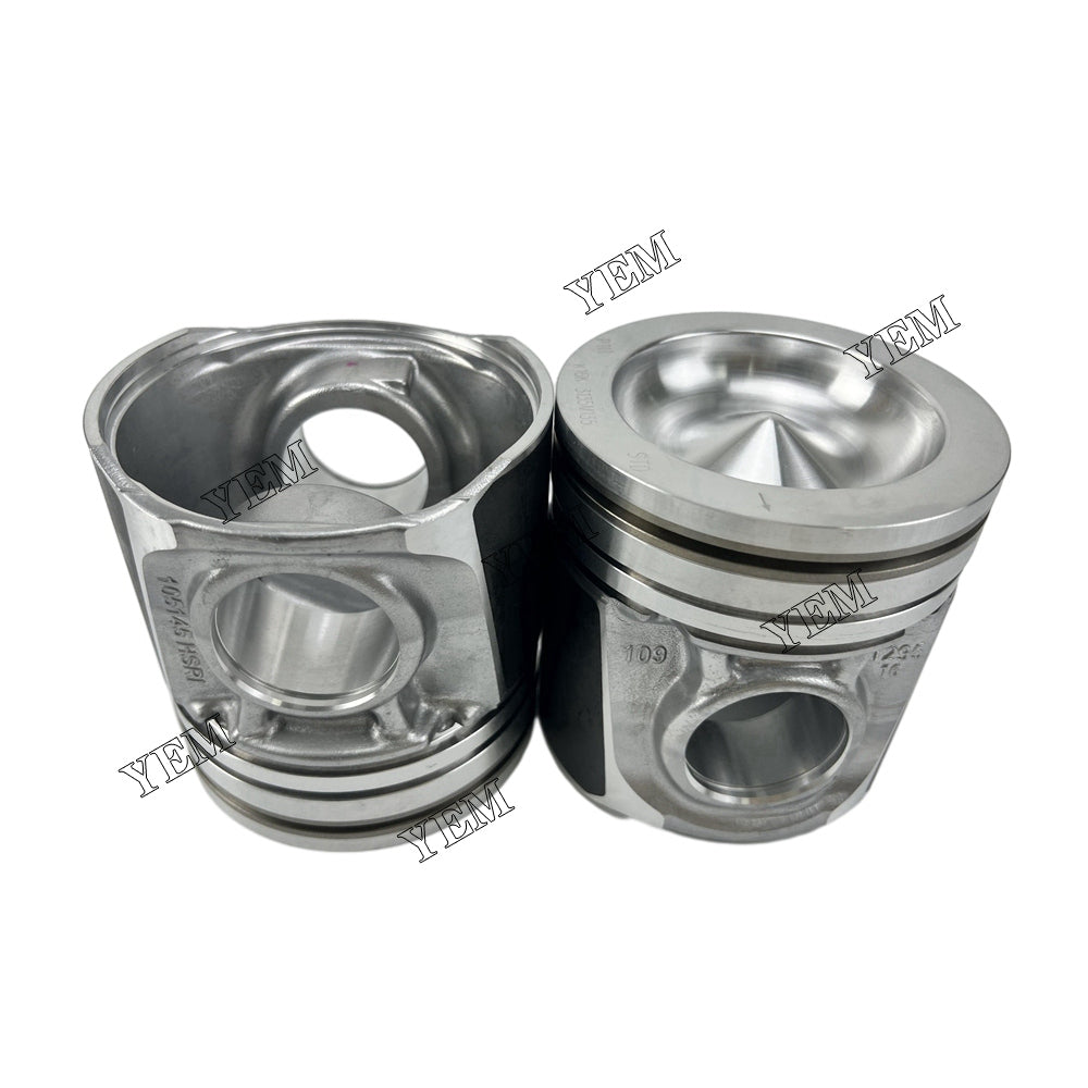 For Perkins 6 pcs 1106D-E66TA Piston & Pin & Snap STD 3135M135 diesel engine parts YEMPARTS