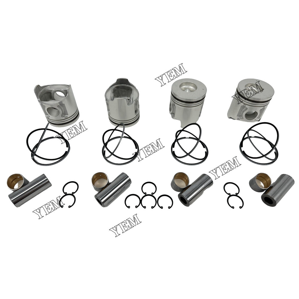 For Hyundai 4 pcs D4DA Piston With Rings diesel engine parts