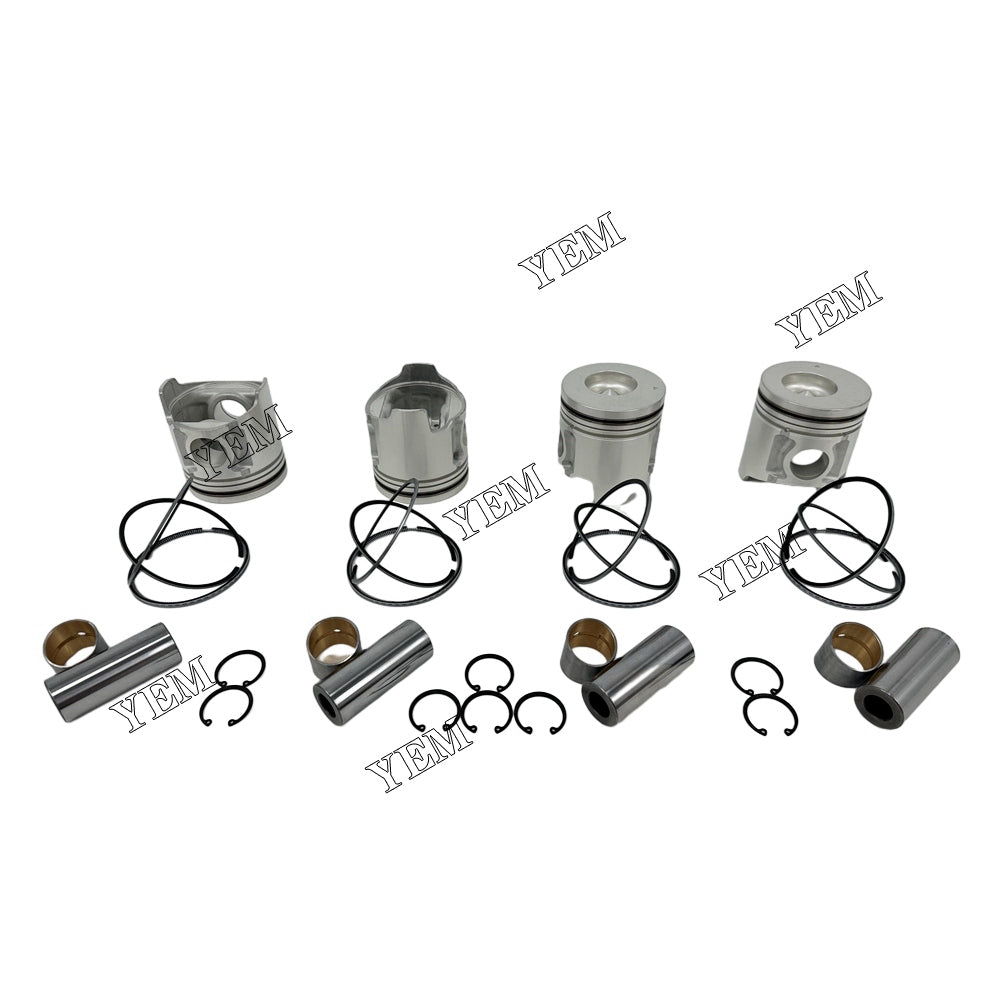 For Hyundai 4 pcs D4DA Piston With Rings diesel engine parts