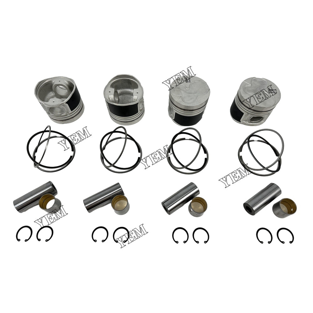 For Hyundai 4 pcs D4BB Piston With Rings diesel engine parts