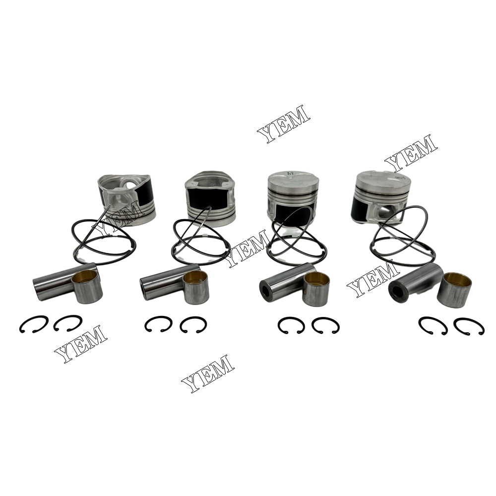 For Hyundai 4 pcs D4BB Piston With Rings diesel engine parts