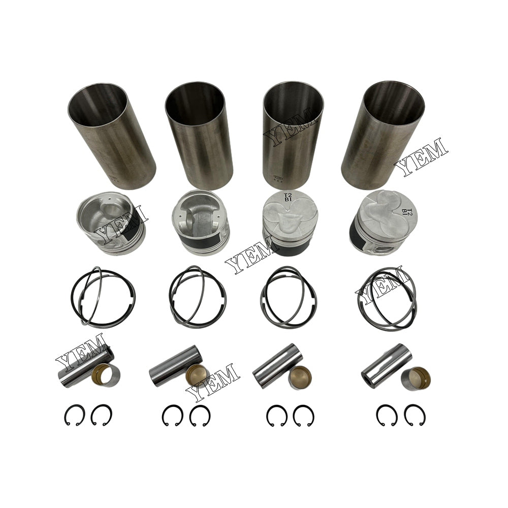 For Hyundai 4 pcs D4BB Overhaul Kit Liner Piston With Ring diesel engine parts